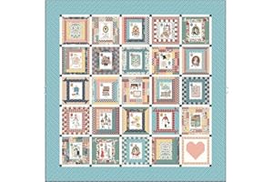 GENERIC Riley Blake Bluebird Patterns A to Z Jane Austen Emma Panel Quilt Pattern – Fat Quarter Friendly, 78.5” x 78.5” Finished Size