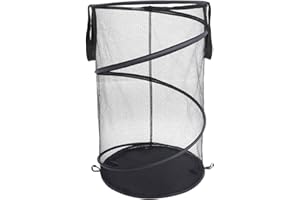 OSALADI Mesh Folding Laundry Basket with Handles Large Capacity for Home Clothes Storage and Organization
