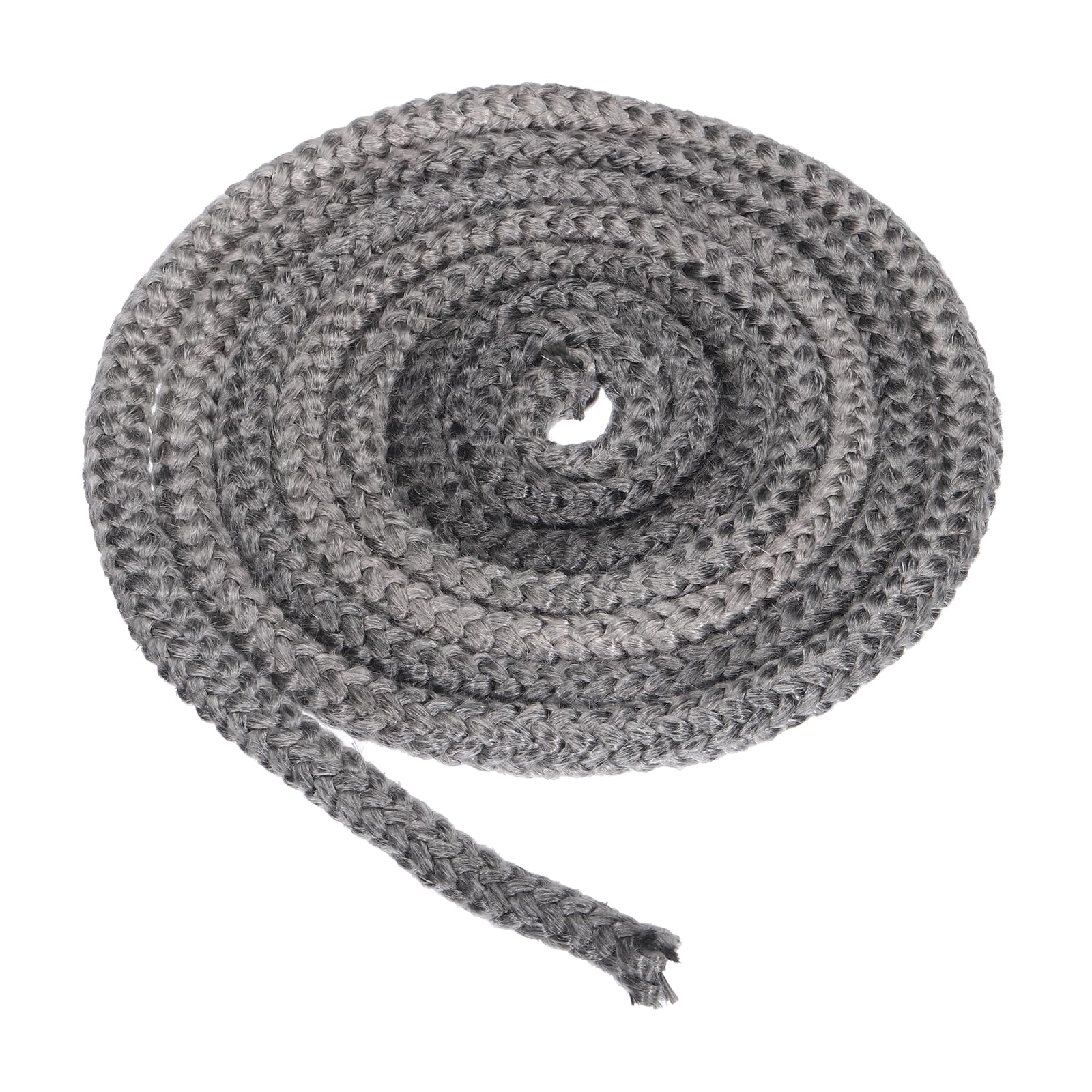 PATIKIL 1/2"x 118" Wood Stove Gasket, Graphite Fiberglass Round High-Temperature Resistance Seal Rope Replacement for Stoves Fireplace Door, Black