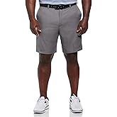 PGA Tour Men's 9" Golf Shorts with Expandable Waistband, Flat Front, Moisture-Wicking, Sun Protection, Stretch, Lightweight