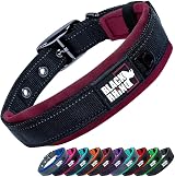 Black Rhino The Comfort Collar Ultra Soft Neoprene Padded Dog Collar XL Burgundy
