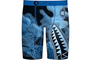 Ethika Boy's Staple Boxer Briefs, Soft 4-Way Stretch, No Ride-Up Fit - BMR Denim Blues