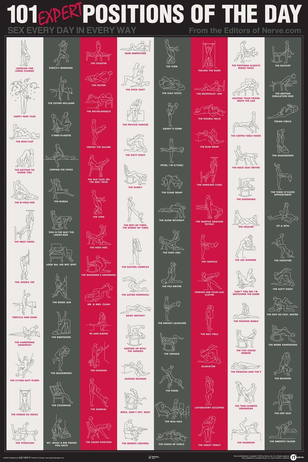NMR Aquarius 101 Expert Sex Postions Poster Amazon co uk Kitchen Home NMR Aquarius 101 Expert Sex Postions Poster Amazon co uk Kitchen Home