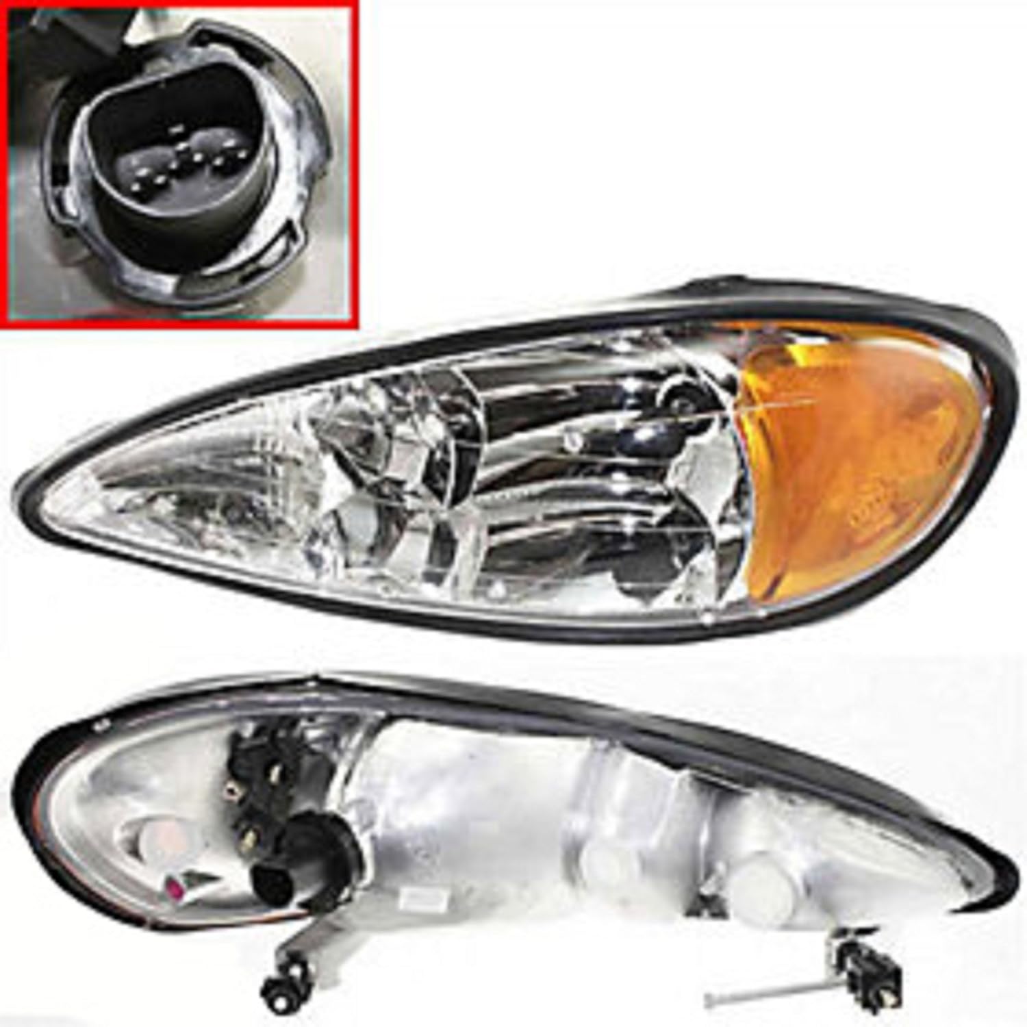 Amazon Com New Headlight Fits Pontiac Grand Am Replacement Driver Side Assembly Automotive