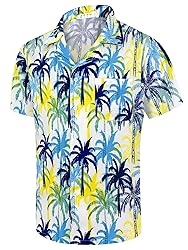 Hawaiian Shirts for Men Casual Beach Summer Shirt