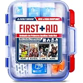 EVERLIT 400 Pcs OSHA Compliant First Aid Kit | Wall-Mountable, Essential Emergency Kit for Home, Business, School, Warehouse, Construction Site, Office, Work, College Dorm