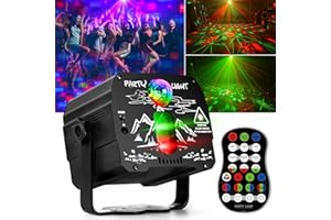 AIMEIZI Laser Lights for Party, Disco Ball DJ Lights - Sound Activated Strobe Light, RGB Backgrounds Light for Glow Party Rave, Party Rave Light for Halloween Birthday Club Christmas Xmas Lights