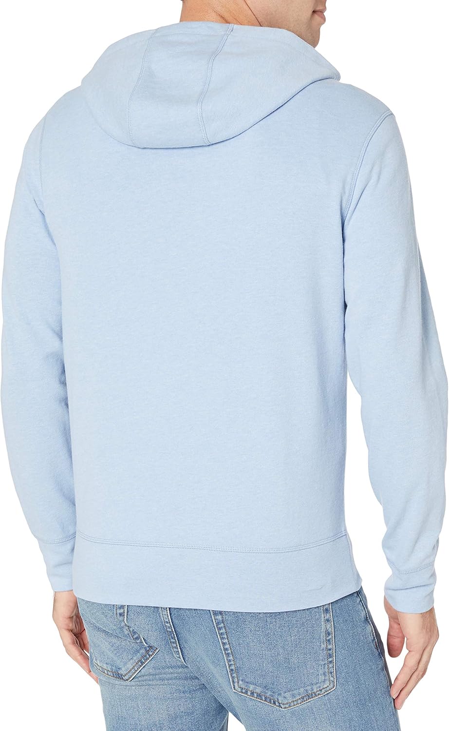  Essentials Men's Lightweight French Terry Full-Zip Hooded Sweatshirt: Clothing