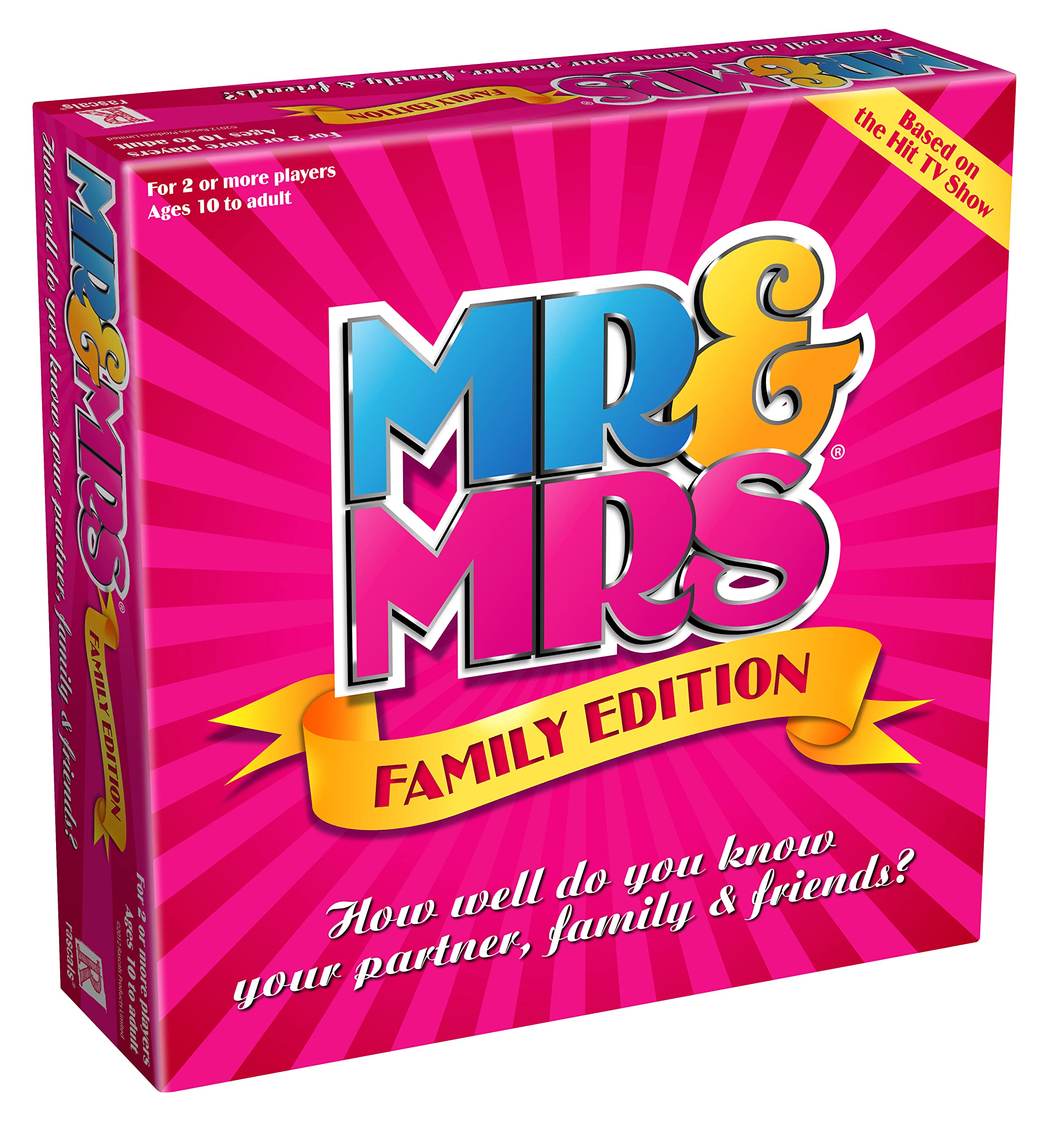 Rascals | Mr & Mrs Family Edition | Party Board Game | Ages 10+| 2+ Players | 30 Minutes Playing Time