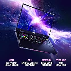 MSI Raider 18 HX AI 18” 120Hz UHD+ Gaming