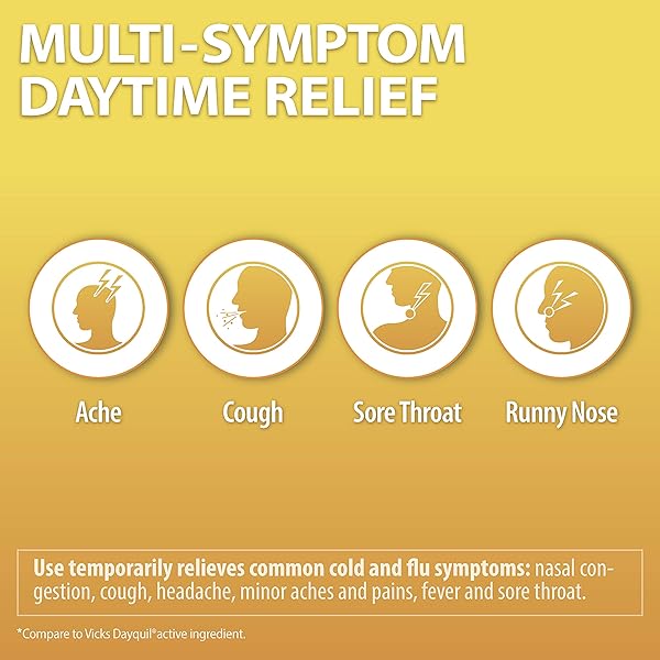 HEALTHA2Z® DAYTIME | COLD & FLU MEDICINE | POWERFUL MULTI-SYMPTOM DAYTIME(20 SOFTGELS) (DAYTIME COLD & FLU MEDICINE (20 COUNT PACK OF 1))