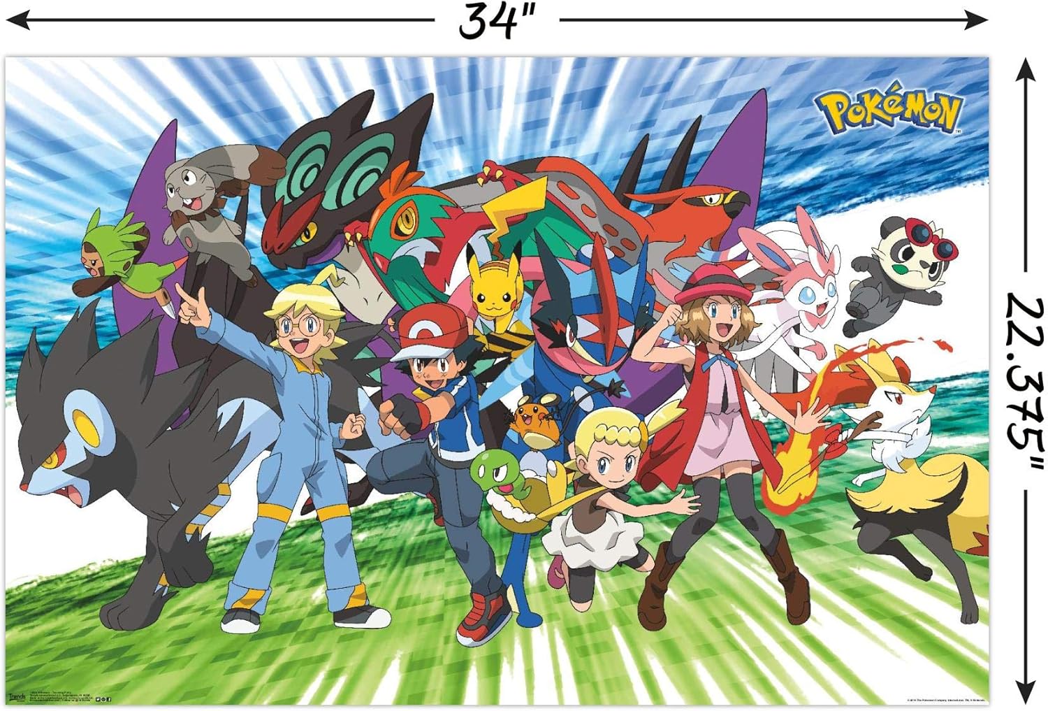 Amazon Trends International 壁用ポスター ポケモンメガシンカ 22 375 34 22 X 34 マルチカラー Rp アートフレーム ポスター オンライン通販