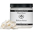 Raw Kokum Butter 8 oz. 100% Pure Natural Cold Pressed (HDPE Food Grade Jar) - Great for Skin, Body and Hair Moisturizer, DIY 