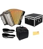 Amazon.com: Hohner Corona II F/Bb/Eb Accordion - Black Bundle with