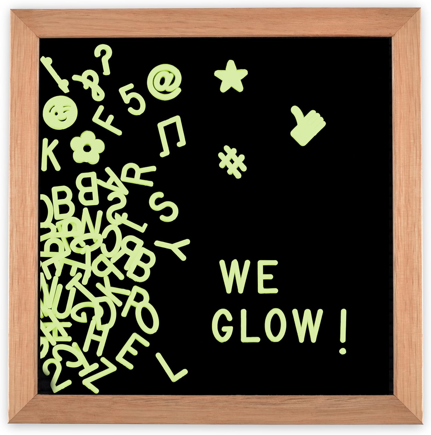 Letter Board Glow In The Dark 10 x 10 Felt Letter Board