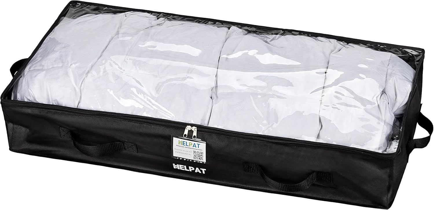 HELPAT Unterbettkommode aus Stoff - 100 x 48 x 18 cm – Praktische