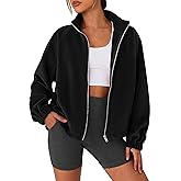 PRETTYGARDEN Womens 2026 Winter Fleece Sherpa Jacket Trendy Long Sleeve Zip Up Cropped Warm Coat Fall Fashion Workout Clothes