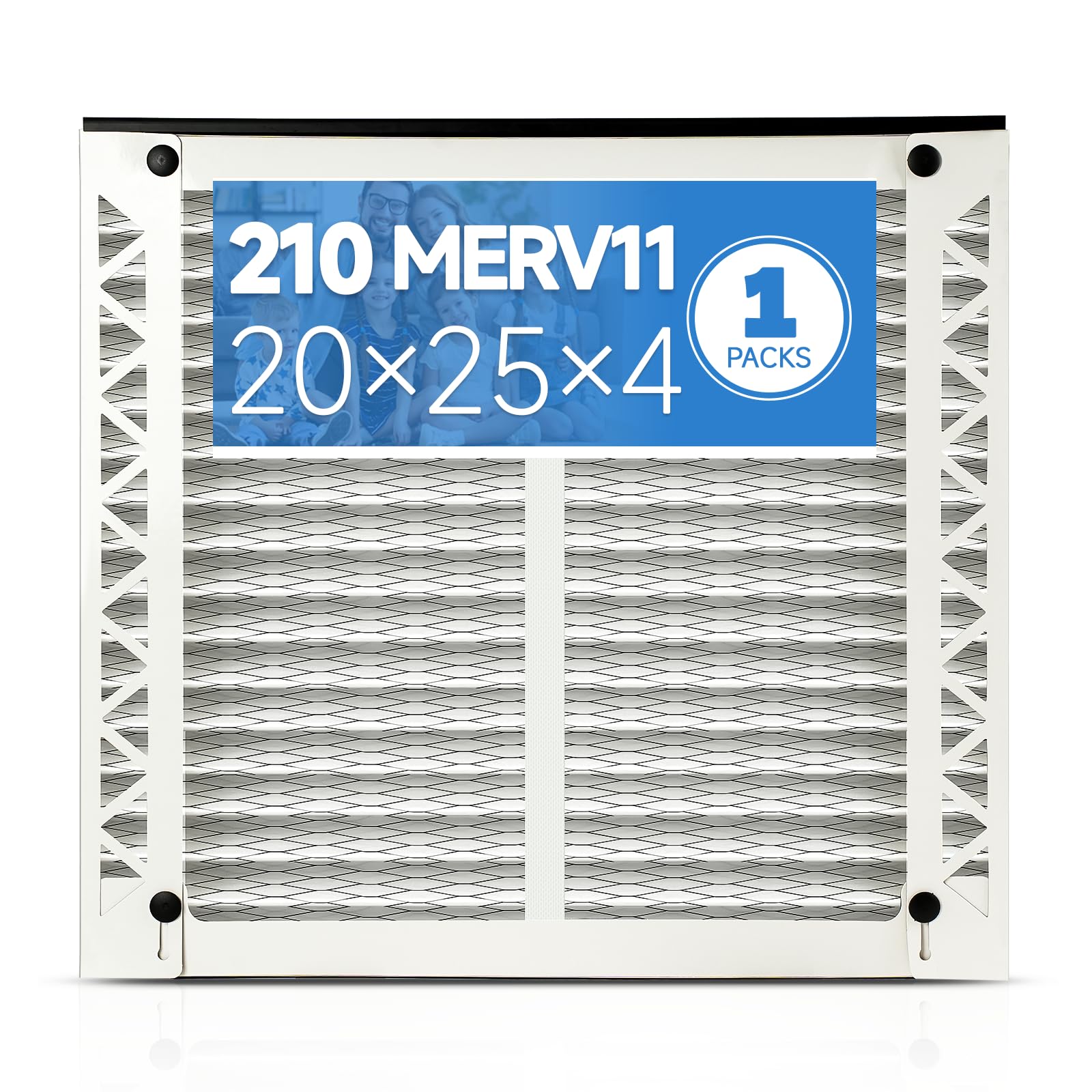 Photo 1 of 1 Pack 210 Replacement Filter Compatible with AprilAire Whole House Air Purifiers Model 1210, 1620, 2210, 2216, 3210, 4200,Size:20x25x4(20.2" x 25.4" x 3.77") MERV 11 Pleated HVAC AC Furnace Filter