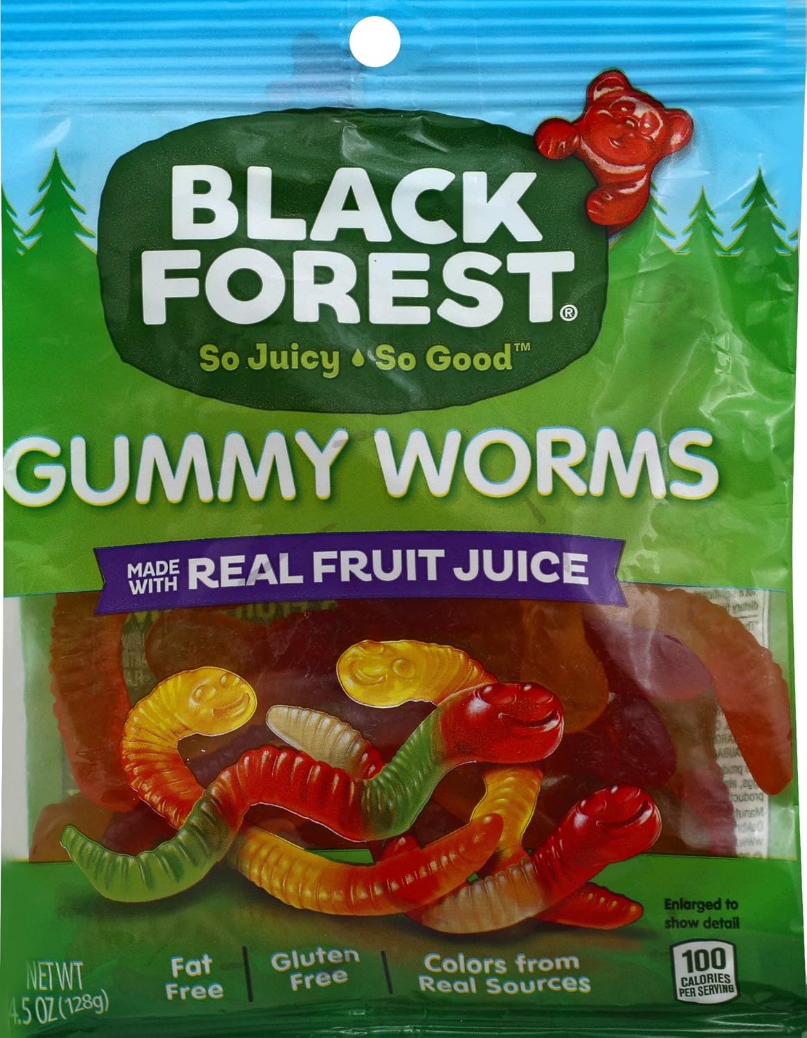 Amazon Com Black Forest Gummy Worms Candy 28 8 Ounce Pack Of 6