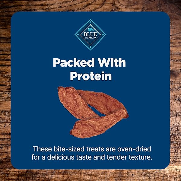 BLUE BUFFALO NUDGES JERKY BITES DOG TREATS, MADE IN THE USA WITH NATURAL INGREDIENTS, BITE-SIZED PIECES, CHICKEN, 5-OZ BAG