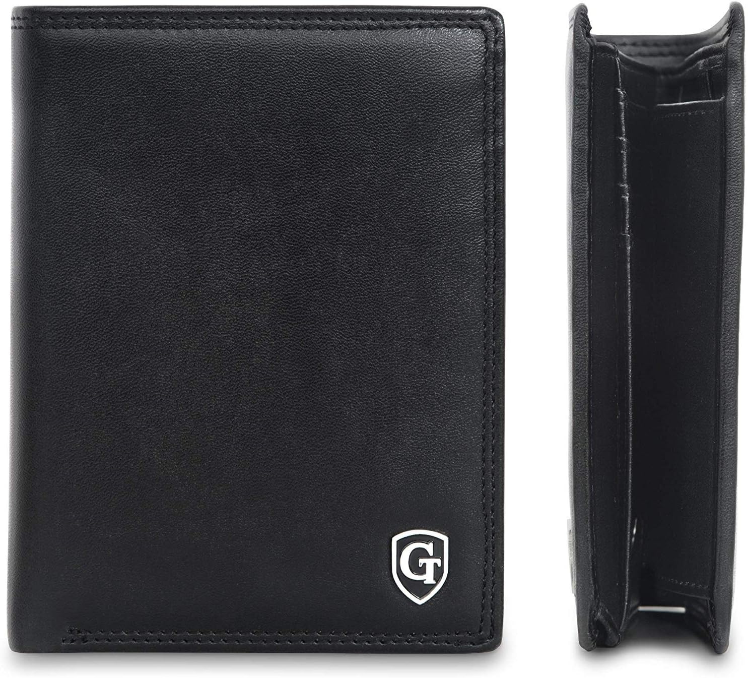 GenToDublin - Large Classic Wallet with Coin Pocket - Tested RFID NFC Protection - Spacious Wallet - Wallet Men and Women - Gift Box Included