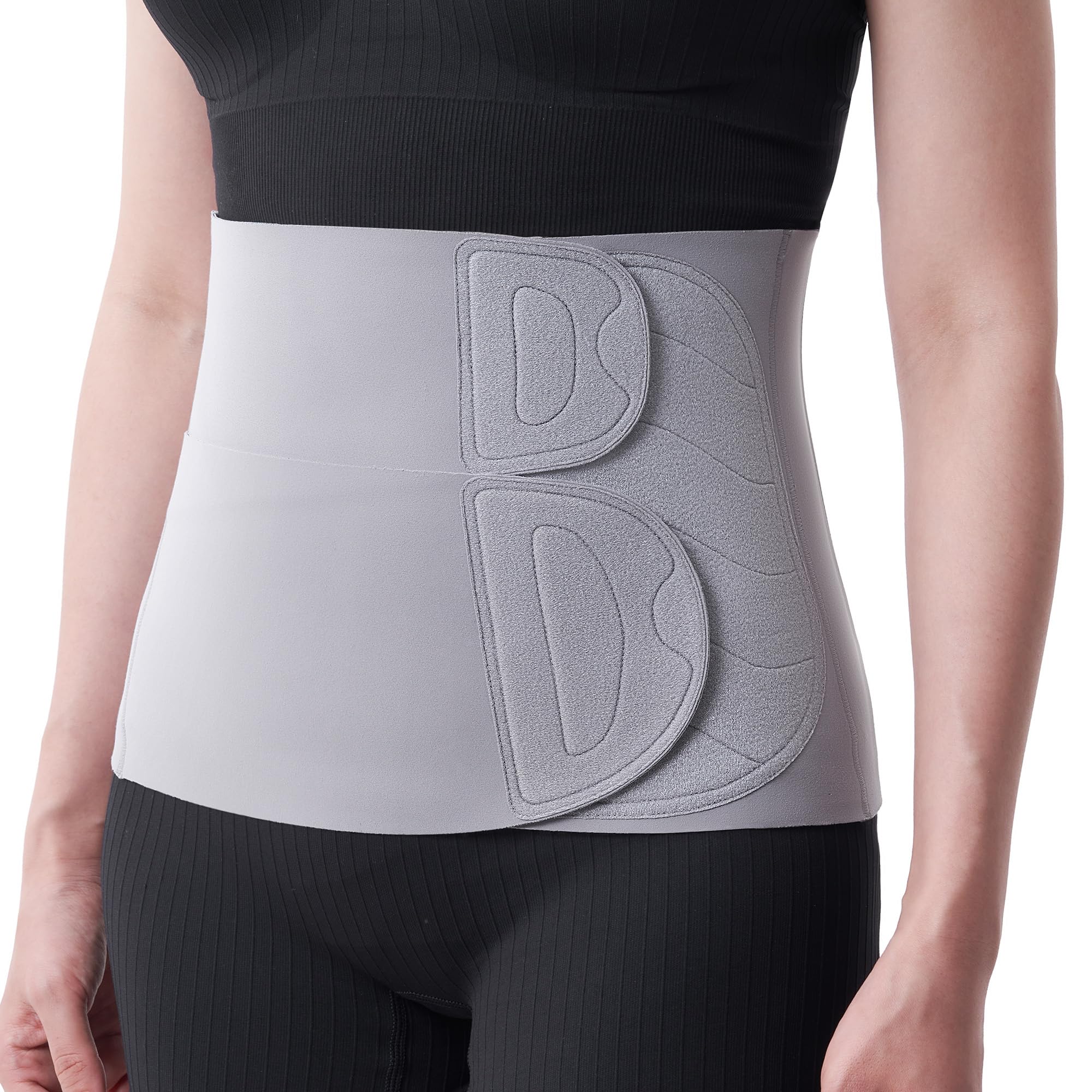 Photo 1 of Momcozy Ergowrap Postpartum Belly Band for Natural and C-Section Recovery, Abdominal Binder with 3D Abdomen Lifting & Ergonomic Back Support, Seamless Belly Wrap Shapewear for Post Surgery Recovery