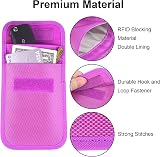 Wisdompro Purple Car Key Signal Blocking Pouch RFID Blocker Anti-theft Keyless view 5