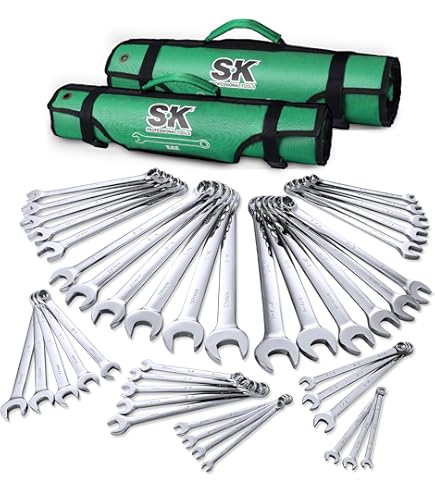 SK Hand Tools 86255 Fractional Combination Wrench Set, 15-Piece
