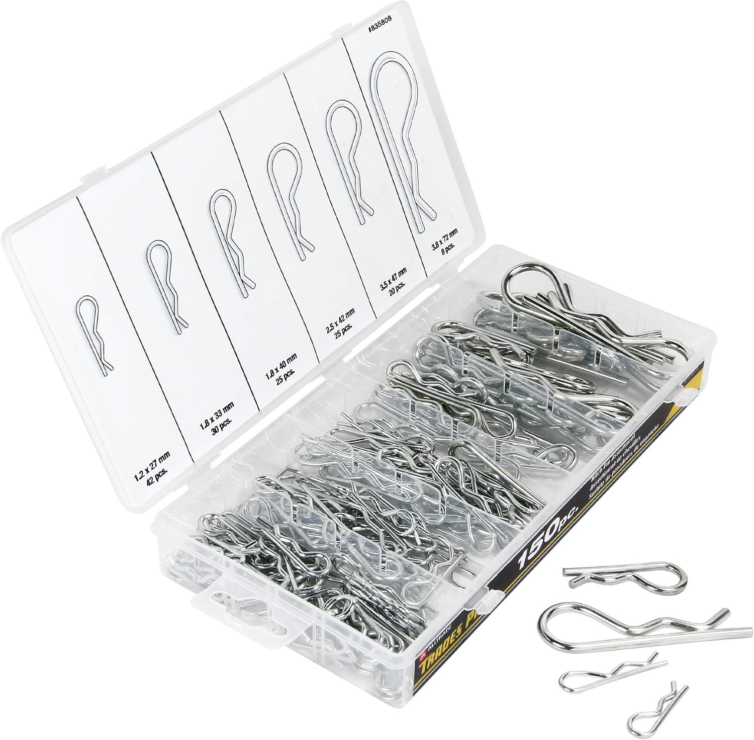 Trades pro 835808 Hitch Pin Assortment, 150-Piece: Home Improvement