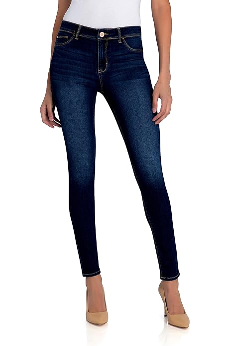 jordache women's super soft mid rise skinny jean