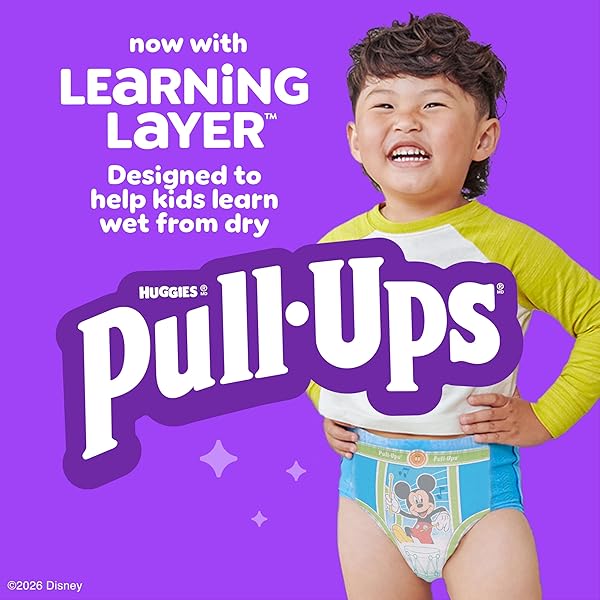 PULL-UPS BOYS’ POTTY TRAINING PANTS, SIZE 4T-5T TRAINING UNDERWEAR (38-50 LBS), 82 COUNT