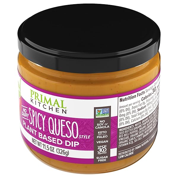PRIMAL KITCHEN DIP QUESO SPICY 11.5 OZ