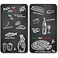 Kesper 36538 13 Multi-Purpose Glass Chopping Board – Ristorante Glass Chopping Board, Glass, Black, 52 X 30 X 0.8 cm 2 Units
