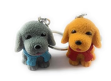 Kolossalz Set of 2 Teddy Bear Dogs Keychains keyrings for Man Boys Girls Bags Activa Gift