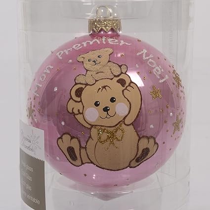 Izaneo Boule Mon Premier Noel Fille Rose