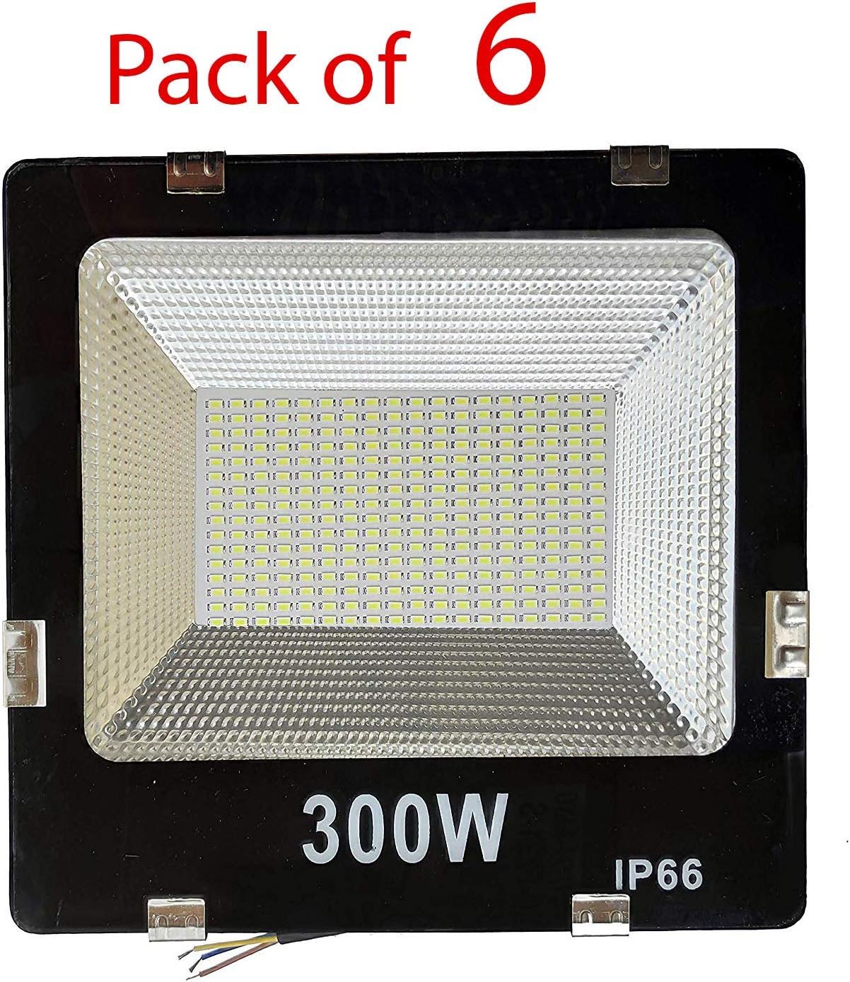 PickTheDeal 280 Big Bright Led Ultra Thin Slim Ip66 Led Flood Outdoor Light Cool White Waterproof (Pack of 6)