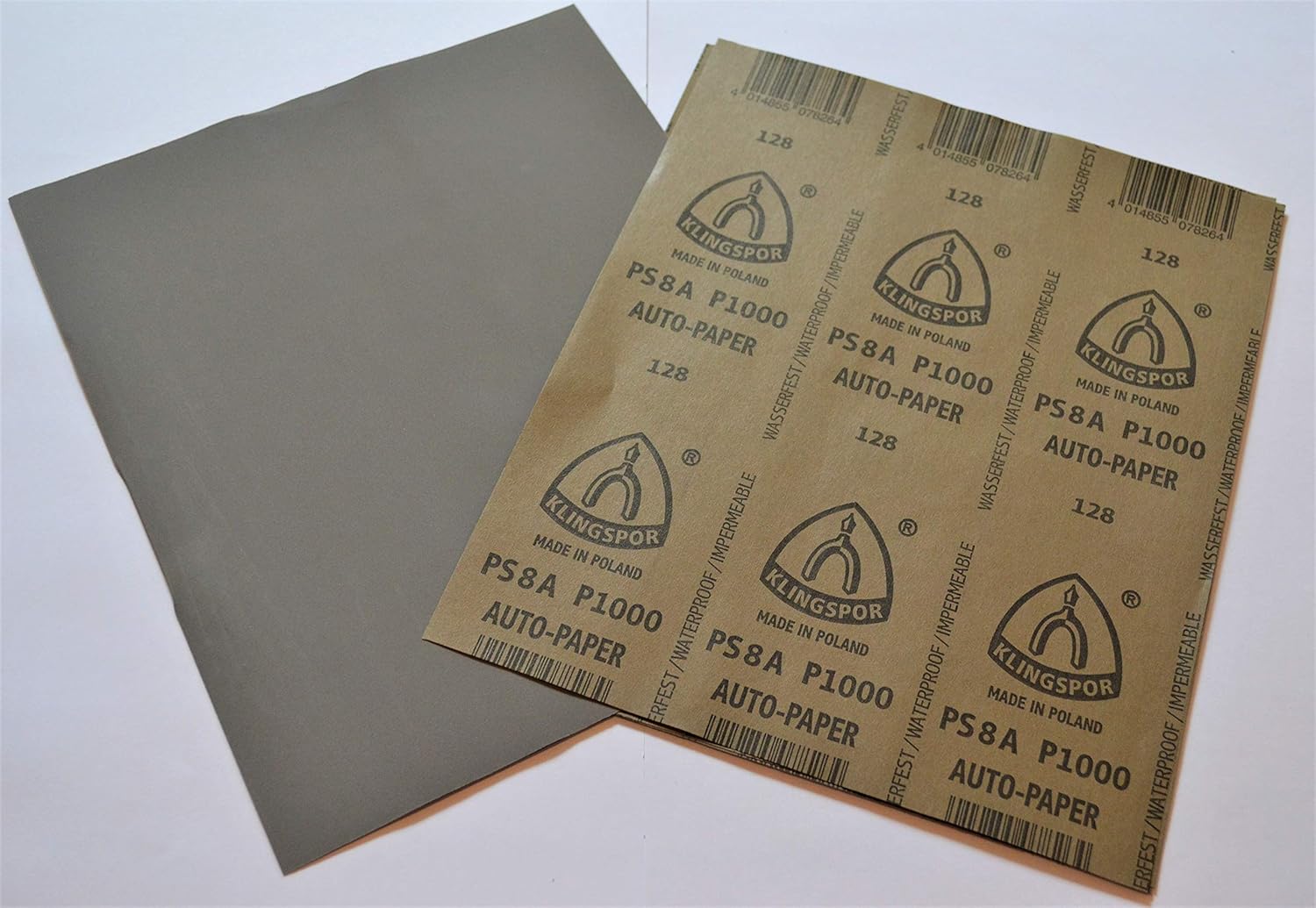 Klingspor Wet Dry Sandpaper 230x280mm P1000 Grit Pack of 10 Sheets