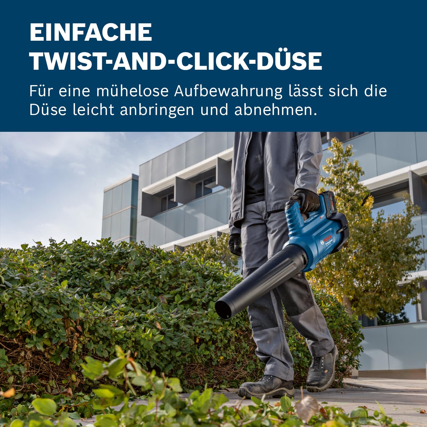Bosch Professional 18V System Akku-Gebläse GBL 18V-750 (Volumenstrom von 780 m³/h, Luftgeschwindigkeit von bis zu 198 km/h, variable Drehzahl) 5