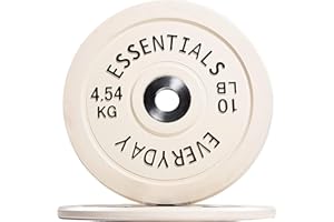 BalanceFrom Color Coded Olympic Bumper Plate Weight Plate with Steel Hub