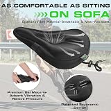 Zacro Gel Bike Seat Cover Peloton Compatible Extra Soft 28x19 cm view 3