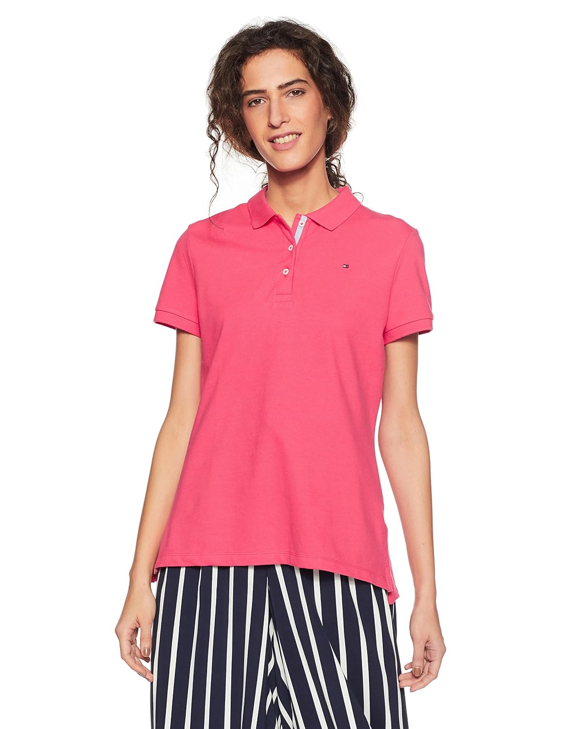 tommy hilfiger women's plain regular fit polo
