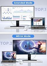 FOINNEX VGA to HDMI Adapter Converter Audio 1080P PC Laptop Projector Convertor view 7