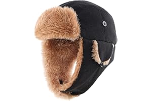 Connectyle Toddler Boys Kids Fleece Trapper Winter Hat with Ear Flaps Warm Hat