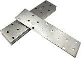 LLB 10pc Galvanised Steel Flat Connector Plates Heavy Duty 6" Wood Timber view 7