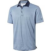 MAELREG Golf Shirts for Men Short Sleeve Print Collared Mens Polo Shirt | Moisture Wicking,Athletic,Dry Fit,Performance,Lightweight,Polo Shirts For Men,Mens Polo Shirts