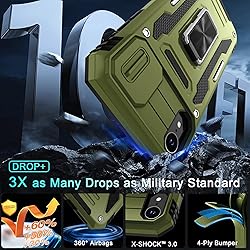 DEERLAMN for iPhone XR Case with Slide Camera