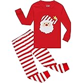 N/P Girls Christmas Pajamas Toddler Kids Pjs Girls Boys Santa Claus Pajamas Cotton Winter Sleepwear Children Clothes 2-12T