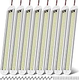 CT CAPETRONIX 12v LED Interior Light Bar, 120LEDs 1500LM 8W DC 12 Volt led Strip Lights with ON/Off Switch, for Enclosed Cargo Trailer, Car RV Van Truck Lorry Camper Boat Caravan Motorhome (8Pack)