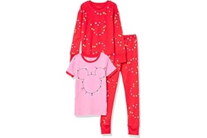 Amazon Essentials Disney | Marvel | Star Wars Babies, Toddlers, and Girls' Pajama Set (Previously Spotted Zebra), Multipacks