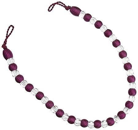 Alan Symonds Earle Beaded Rope Curtain Tie Back Purple Amazon Co